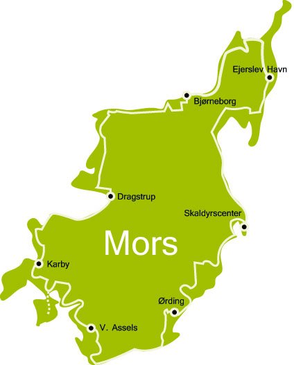 kystruten på Mors - dagsvandringer - klik for at se stort kort kystruten på Mors - dagsvandringer - klik for at se stort kort